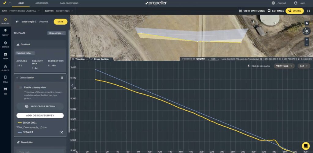 slope tool for landfill